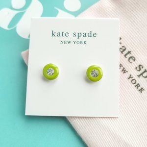 Kate Spade Green Candy Drops Round Stud Earrings